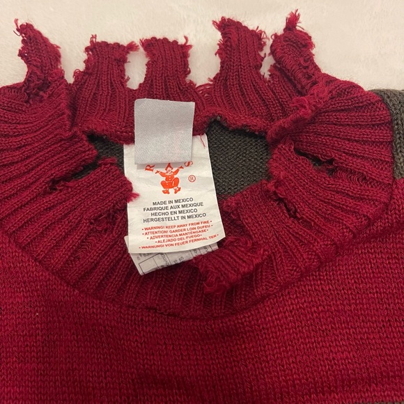 Freddy Krueger Distressed Sweater & Mask Costume, A Nightmare on Elm Str… - Picture 15 of 15